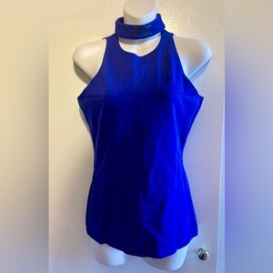 Vibrant Blue Bebe Sleeveless Top